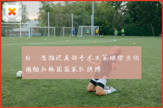 白昇浩推迟肩部手术决策继续为伯明翰和韩国国家队拼搏